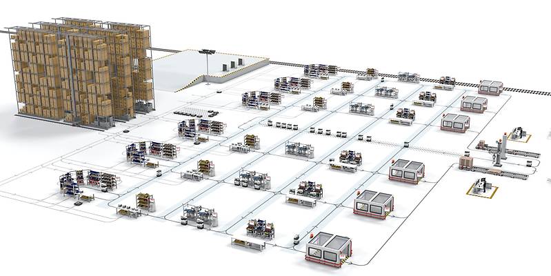 sew工业4.0智能工厂模型亮相汉诺威博览会